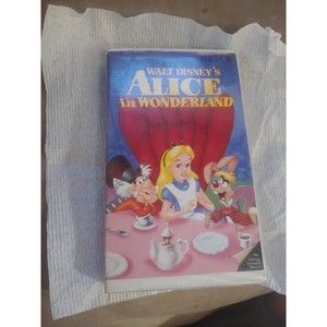 Alice in Wonderland (VHS, 1999) clam shell preowned